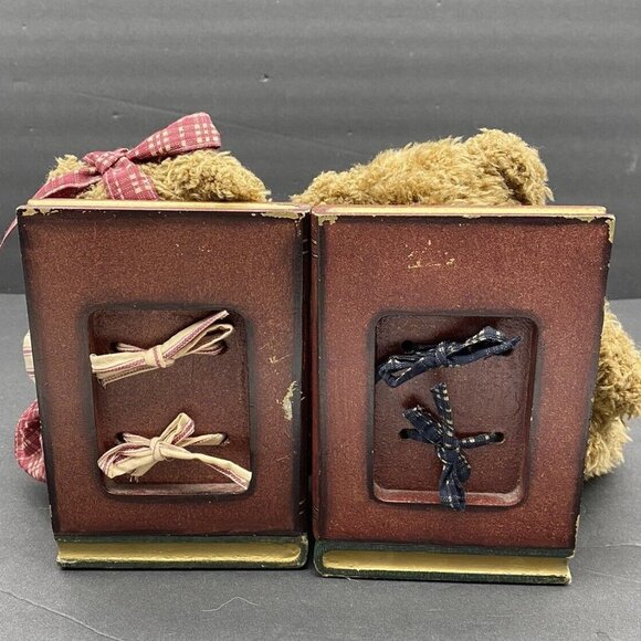 Teddy Bear Bookends Books Are Fun Wooden Books Children’s Decor Library Teacher‎ - Picture 14 of 16